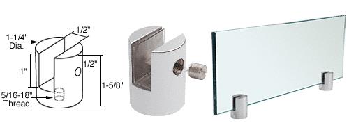 CRL Chrome Slot Mount Standoff for 1/2" Panels