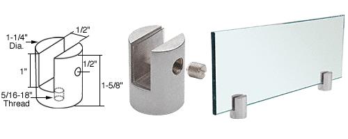 CRL Satin Chrome Slot Mount Standoff for 1/2" Panels