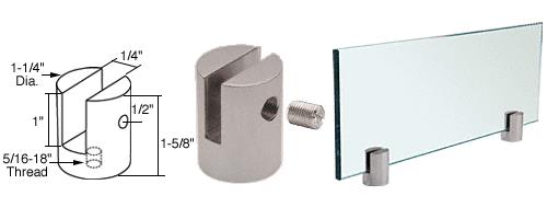 CRL Brushed Stainless Slot Mount Standoff for 1/4" Panels