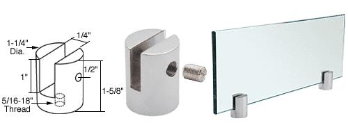 CRL Chrome Slot Mount Standoff for 1/4" Panels