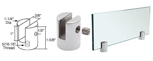 CRL Chrome Slot Mount Standoff for 3/8" Panels