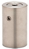 CRL Brushed Stainless 1-1/4" Diameter by 2" Long Stud Mounted Standoff Base