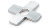 Standoff 4-Way Hub for GSO Standoffs - 1-1/4" Diameter, 1/8" Thickness