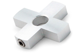 Standoff 4-Way Hub for GSO Standoffs - 1-1/4" Diameter, 1/4" Thickness