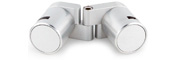 Standoff Fixed Hinge with Edge Grip & Disc Cap- 1" Diameter, Holds 1/8" Thick Materials