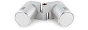 Standoff Fixed Hinge with Edge Grip & Disc Cap- 1" Diameter, Holds 1/4" Thick Materials