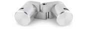 Standoff Fixed Hinge with Edge Grip & Threaded Cap- 1" Diameter, Holds 1/8" Thick Materials