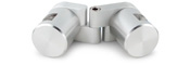 Standoff Fixed Hinge with Edge Grip & Threaded Cap- 1" Diameter, Holds 3/8" Thick Materials