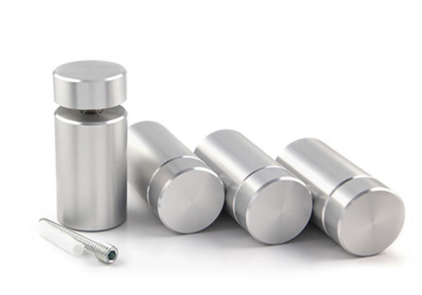 Clear Satin StandOff Kit - 1-1/4" Diameter, 2" Length