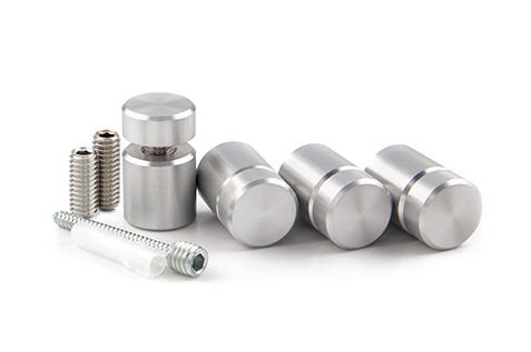 Clear Satin StandOff Kit - 3/4" Diameter, 3/4" Length