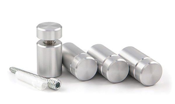 Clear Satin StandOff Kit - 3/4" Diameter, 1" Length