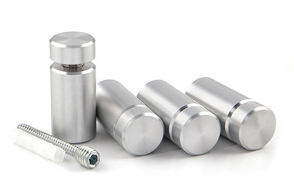 Clear Satin StandOff Kit - 3/4" Diameter, 1-1/4" Length