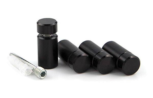 Black StandOff Kit - 5/8" Diameter, 1" Length