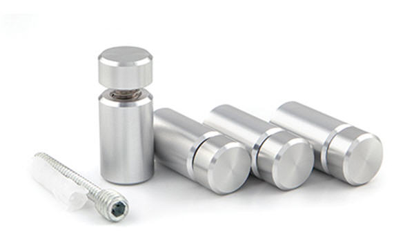 Clear Satin StandOff Kit - 5/8" Diameter, 1" Length