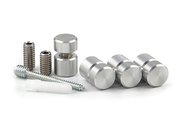 Clear Satin StandOff Kit - 5/8" Diameter, 1/2" Length