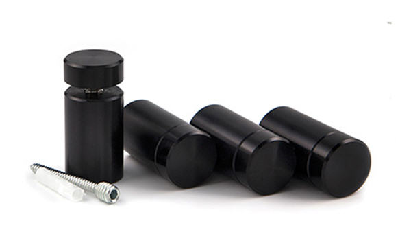 Black StandOff Kit - 1" Diameter, 1-1/2" Length
