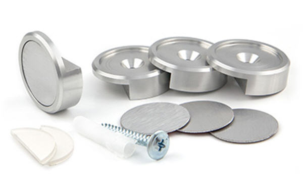Clear Satin Panel Clip - 1" Diameter