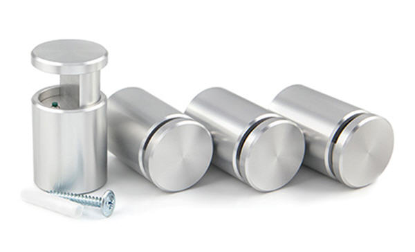 Clear Satin Adjustable Edge Grip Kit - 1-1/4" Diameter