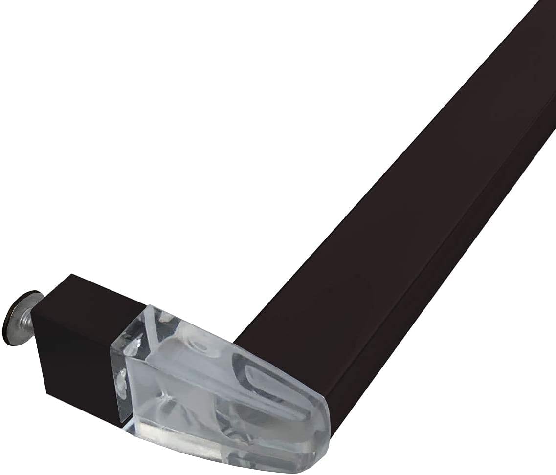 Gordon Glass&#174; 25" Long Oil Rubbed Bronze Framed Sliding Shower Door Towel Bar with Clear Acrylic Brackets
