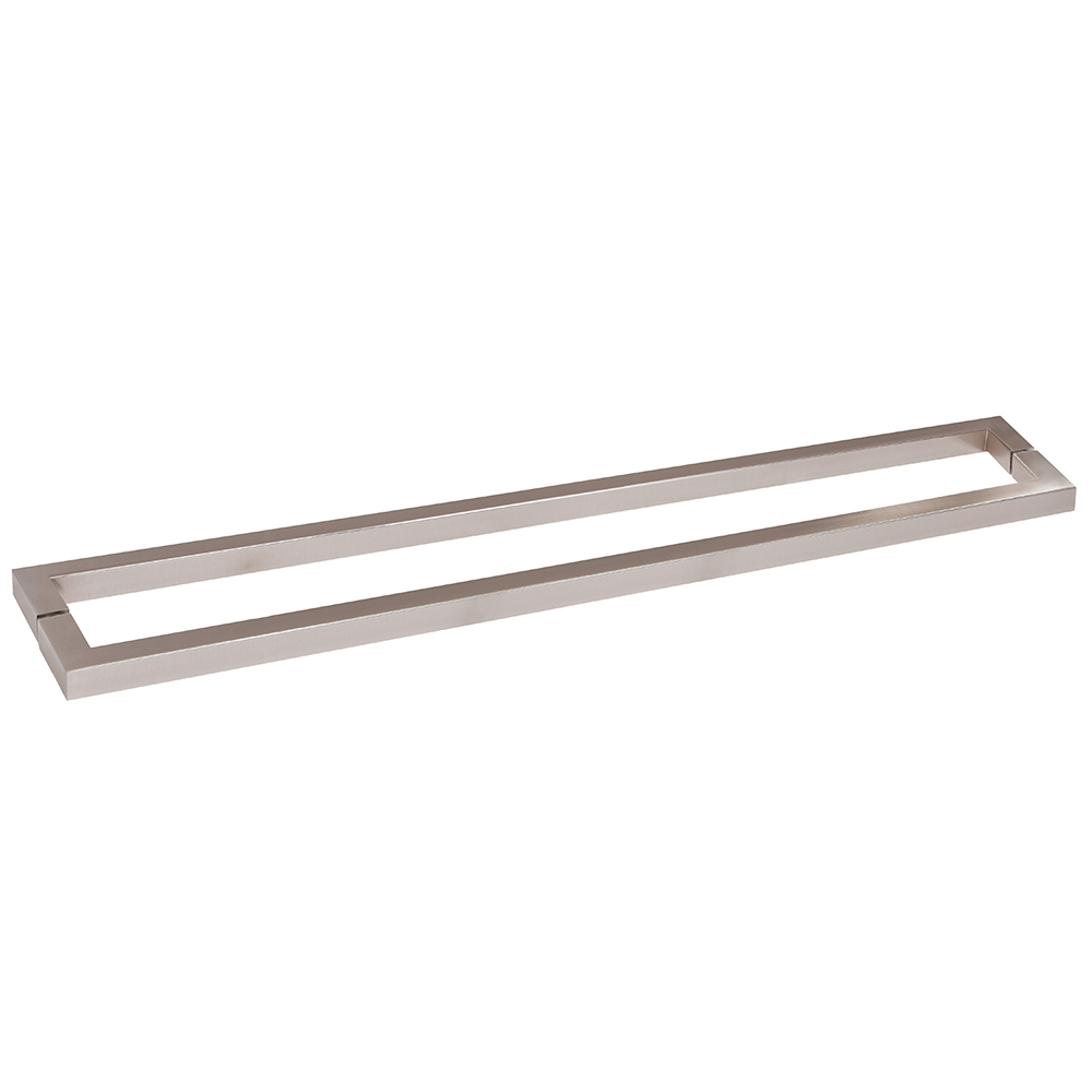 CRL Brushed Nickel "SQ" Style 24" Back-to-Back Towel Bar