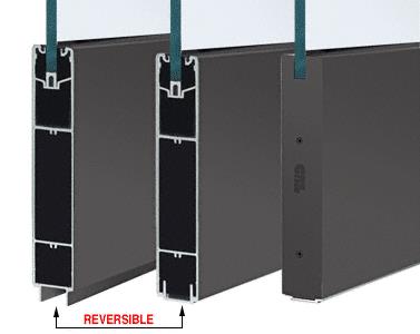 CRL Black Anodized 10" Square Sidelite Rail for 5/8" or 3/4" Glass - Custom Length