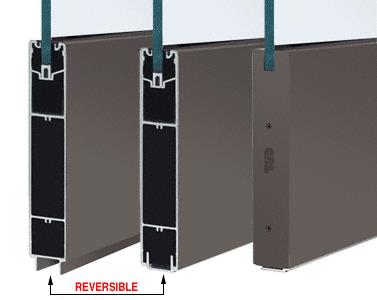 CRL Dark Bronze Anodized 10" Square Sidelite Rail for 5/8" or 3/4" Glass - 120 in Long