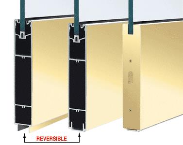 CRL Polished Brass 10" Square Sidelite Rail for 5/8" or 3/4" Glass - 120 in Long