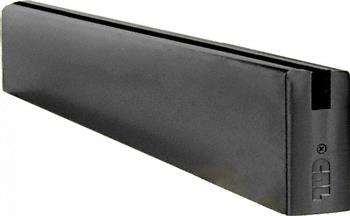 CRL Black 4" Square Sidelite Rail - 120" Long