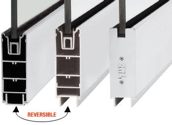 CRL 240" Satin Anodized 6" Square Sidelite Rail
