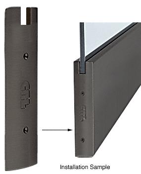 CRL Black 10" Square End Cap for Sidelite Rail