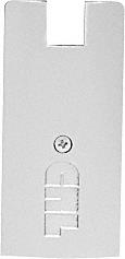CRL Brite Anodized 4" Square End Cap for Sidelite Rails