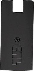 CRL Black 4" Square End Cap for Sidelite Rails with 3/4" Glass