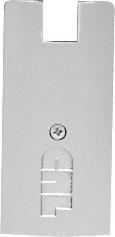 CRL Brite Brushed Anodized 4" Square End Cap for Sidelite Rails