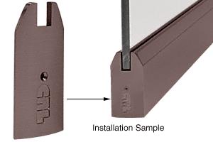 CRL Dark Bronze 4" Tapered End Cap for Sidelite Rails