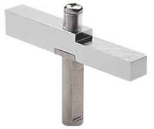 CRL Brite Anodized Adapter Block Used with Senior Prima Hinges