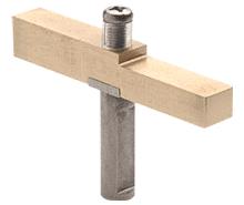 CRL Brite Gold Anodized Adapter Block Used with Senior Prima Hinges