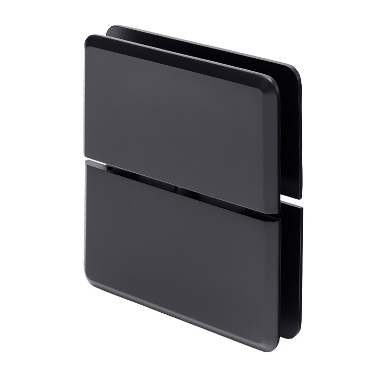 CRL Senior Prima 02 Series Matte Black Glass-to-Glass Mount Hinge