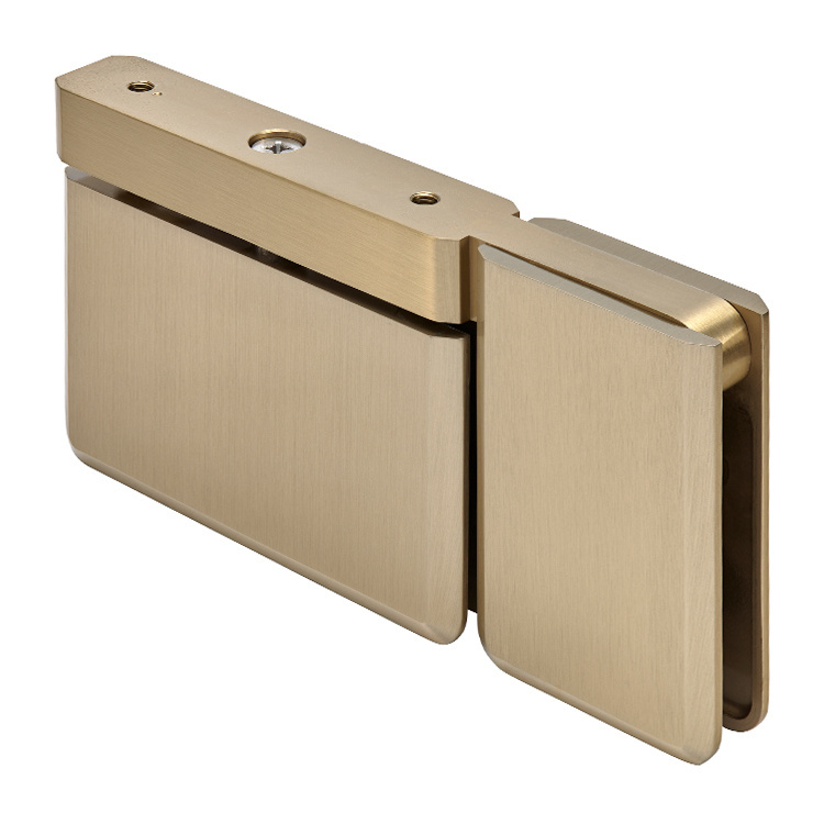 CRL Brushed Bronze Senior Prima Top and Bottom Mount Pivot Hinge with U-Clamp