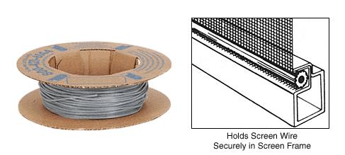 CRL .125" Gray Screen Retainer Spline - 100 Foot Roll
