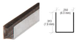CRL 1/4" x  5/16"  Stainless Steel "U" Channel Pack of 10 - 12 ft Each