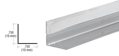 CRL 3/4" Stainless Steel L- Angle - Pack of 10 - 12 ft Long Each