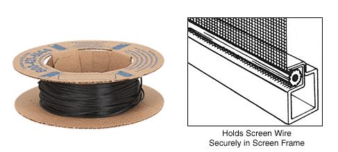 CRL .170" Black Screen Retainer Spline - 100 ft Roll