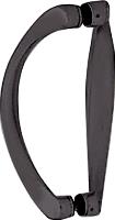 CRL 6" Oil Rubbed Bronze Back-To-Back Sculptured Solid Pull Handle