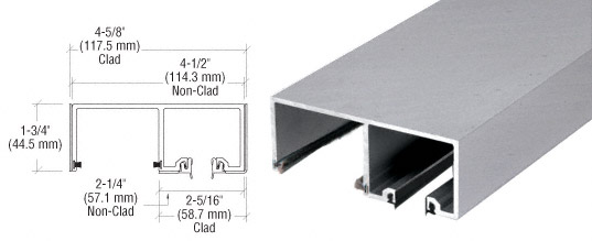 CRL Brushed Stainless SSR Top Track - 10 Ft. Long