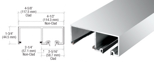 CRL Polished Stainless SSR Top Track - 10 Ft. Long
