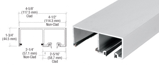 CRL Satin Anodized SSR Top Track - 10 Ft. Long
