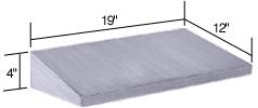 CRL Stainless Steel 19" Wide x 12" Deep Purse Shelf