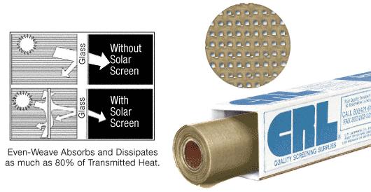 CRL 48" x 100 ft Stucco Even-Weave Solar Screen Wire - Roll