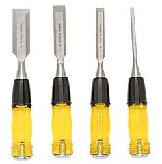 CRL Stanley 4-Piece Deluxe Steel Wood Chisel Set