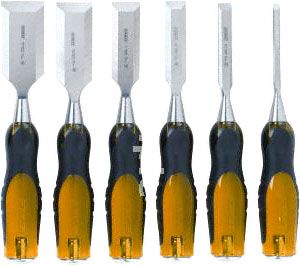 CRL Stanley 6-Piece Steel/Wood Chisel Set